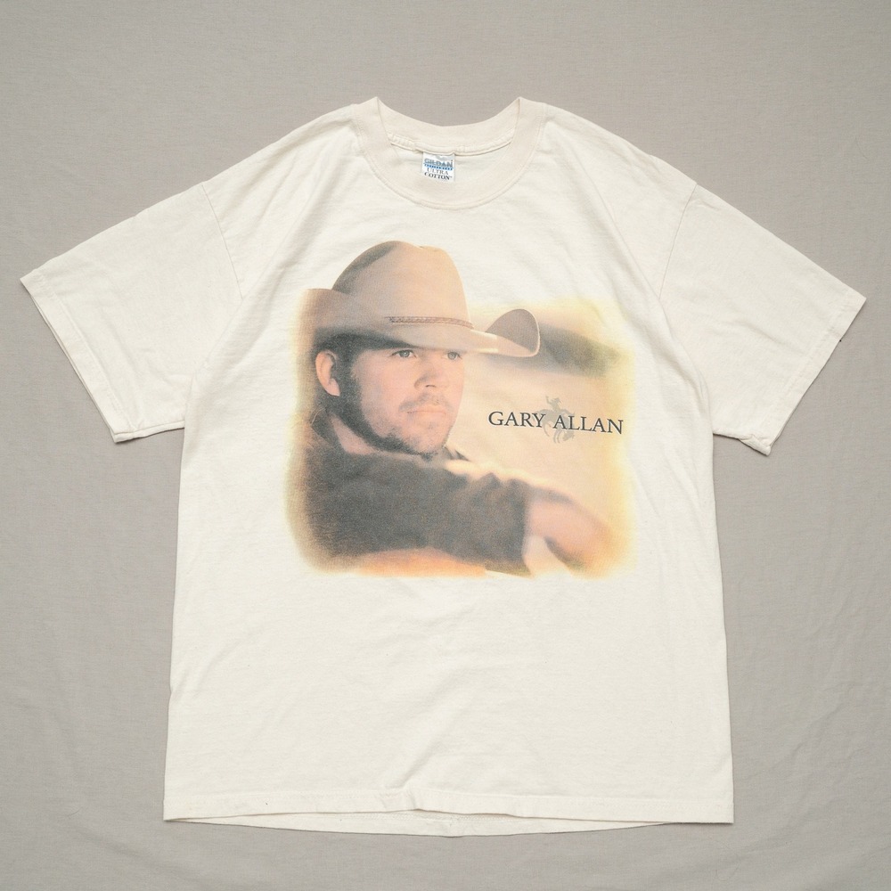 2000s Gary Allen On Tour Concert Big Face T Shirt Merch Rap Tee Adult L